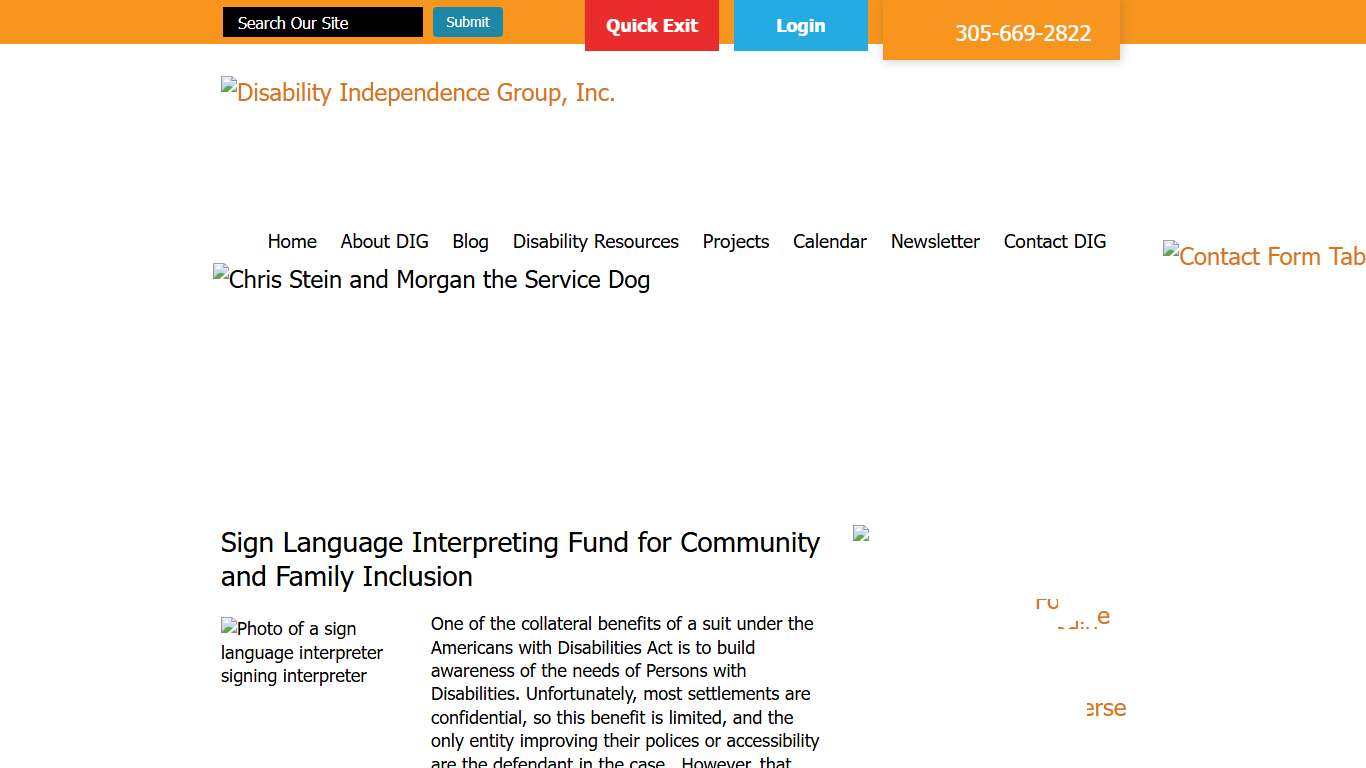 Sign Language Interpreting Fund for Community and Family Inclusion | Disability Independence Group, Inc.